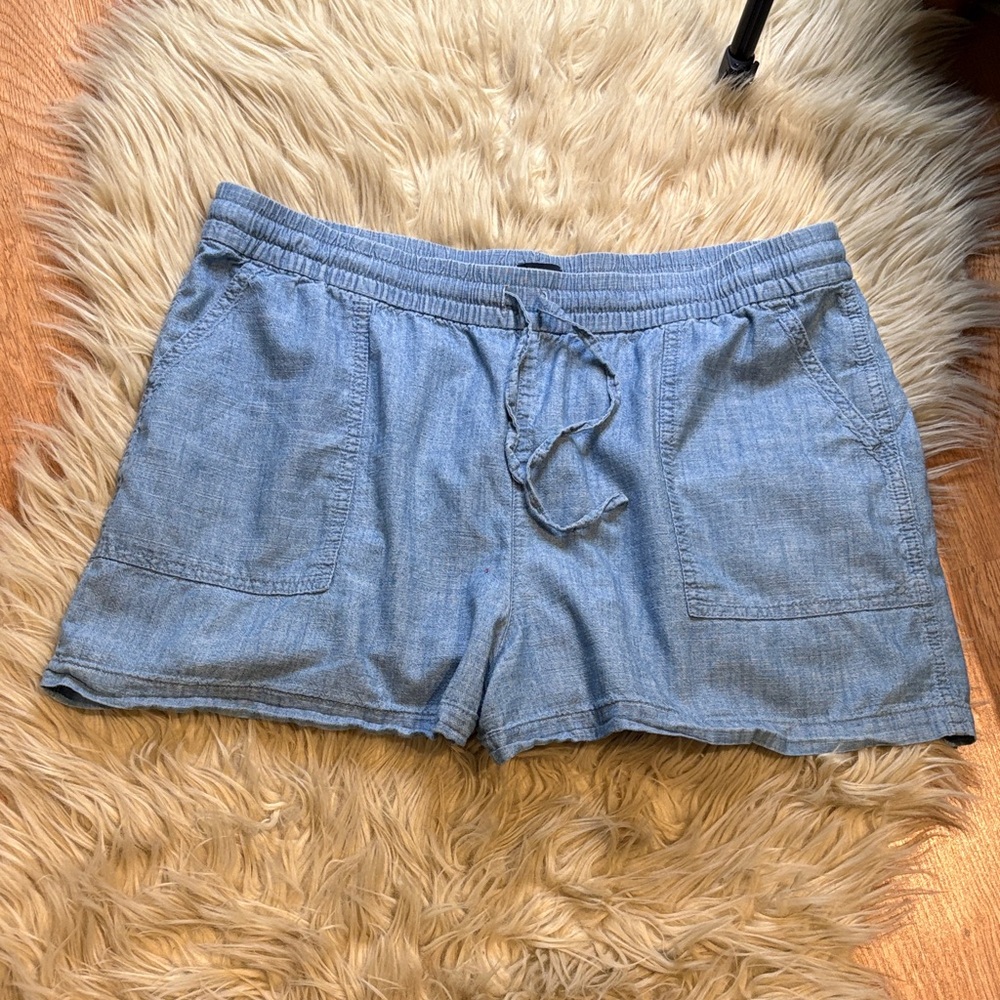 J. Crew Light Blue Linen Blend Large Shorts